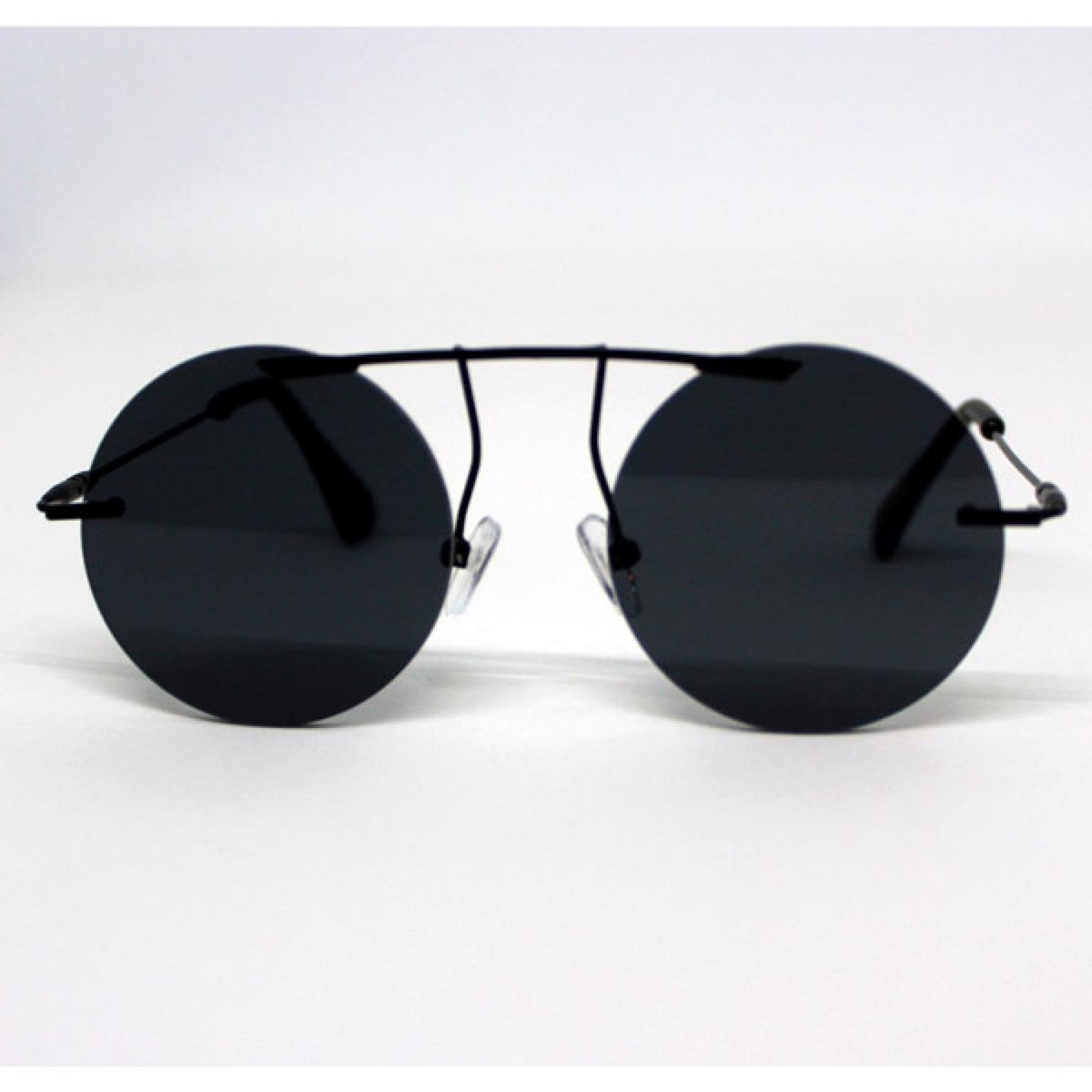 Black Round Shape Unisex Sunglass For Men Women UV400 Protected |SGM-67|