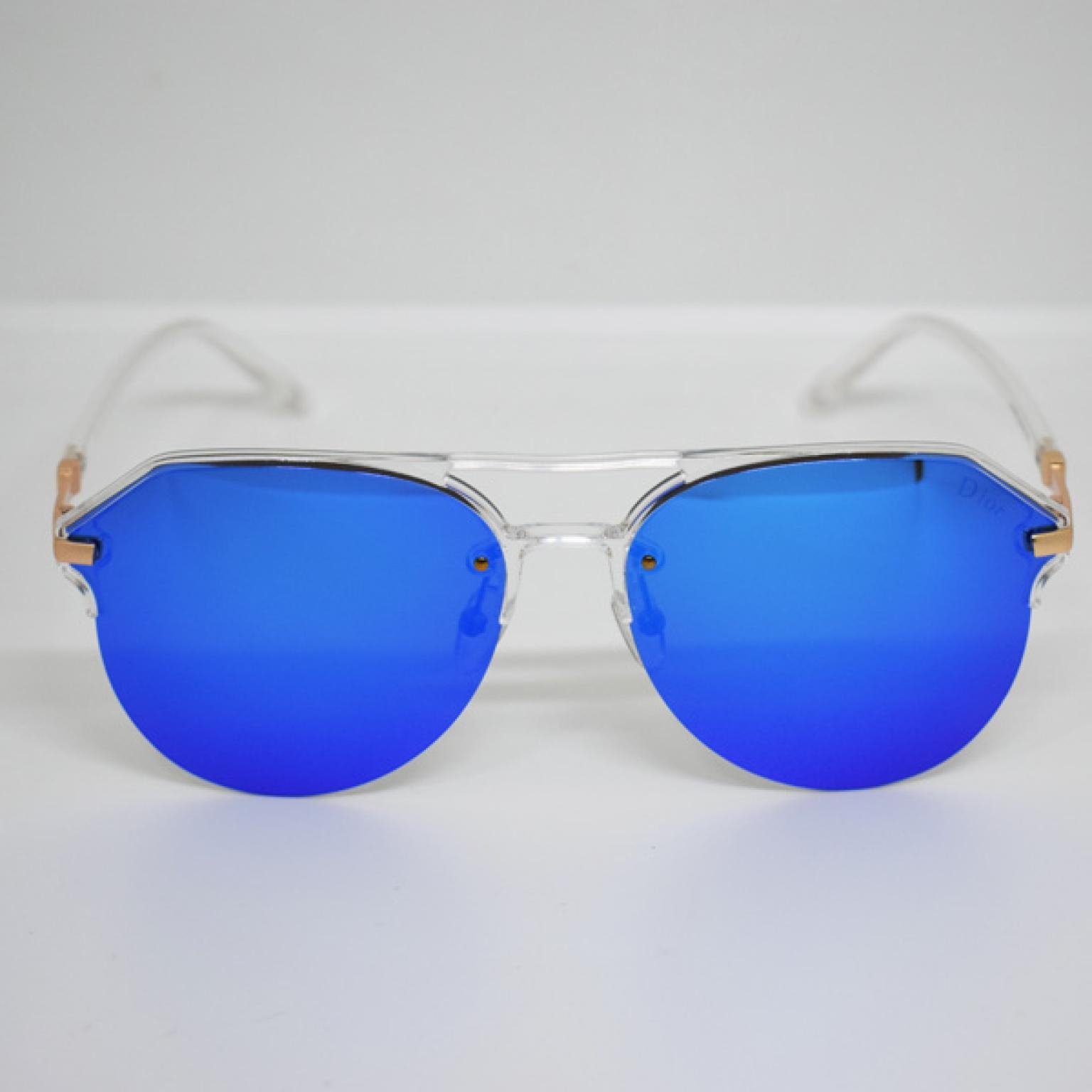 Blue Mercury Trendy Unisex Transparent Body High quality Polarized Side Mirror Sunglass For Men Women UV400 |CBL-110| 
