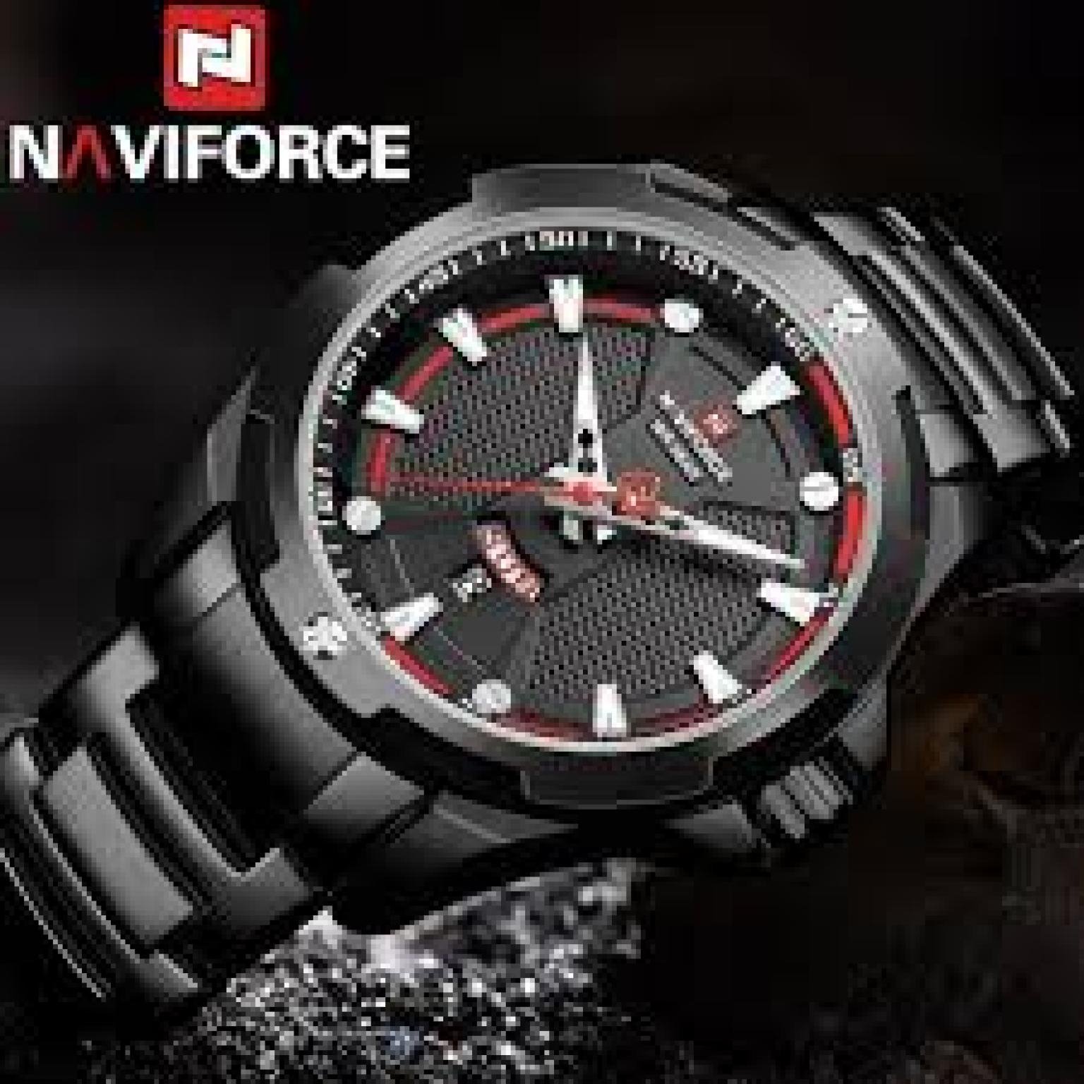 NAVIFROCE New Luxury Brand Men's Watches Full Steel Business Wristwatch Waterproof Quartz Men Watch Male Clock original Brand watch Original Watch