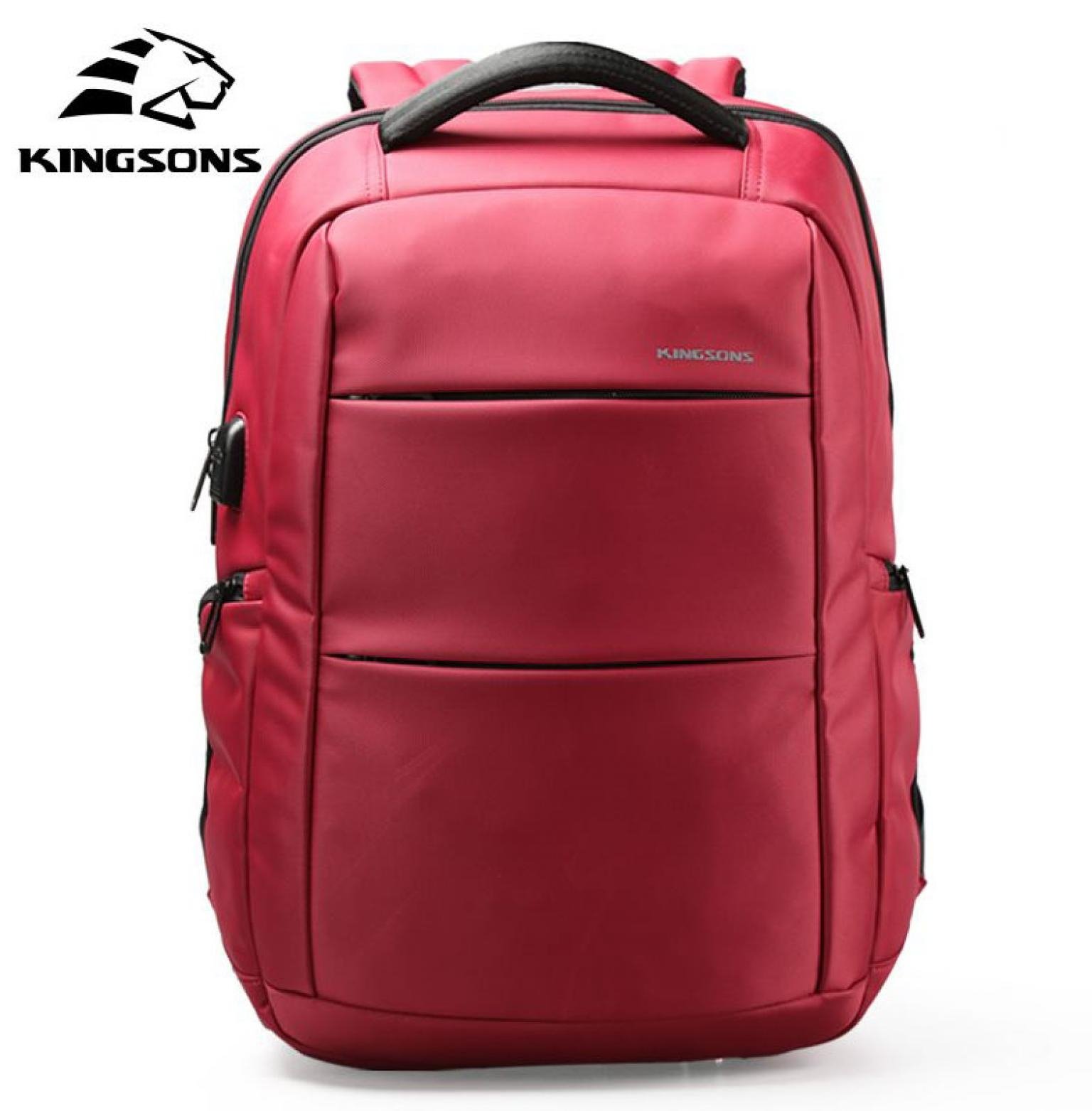 Kingsons Men Backpack Brand Usb Charging Designer 15.6 Inch Computer Laptop Waterproof Anti Theft Women School Bags Laptop Bagpack College Bag