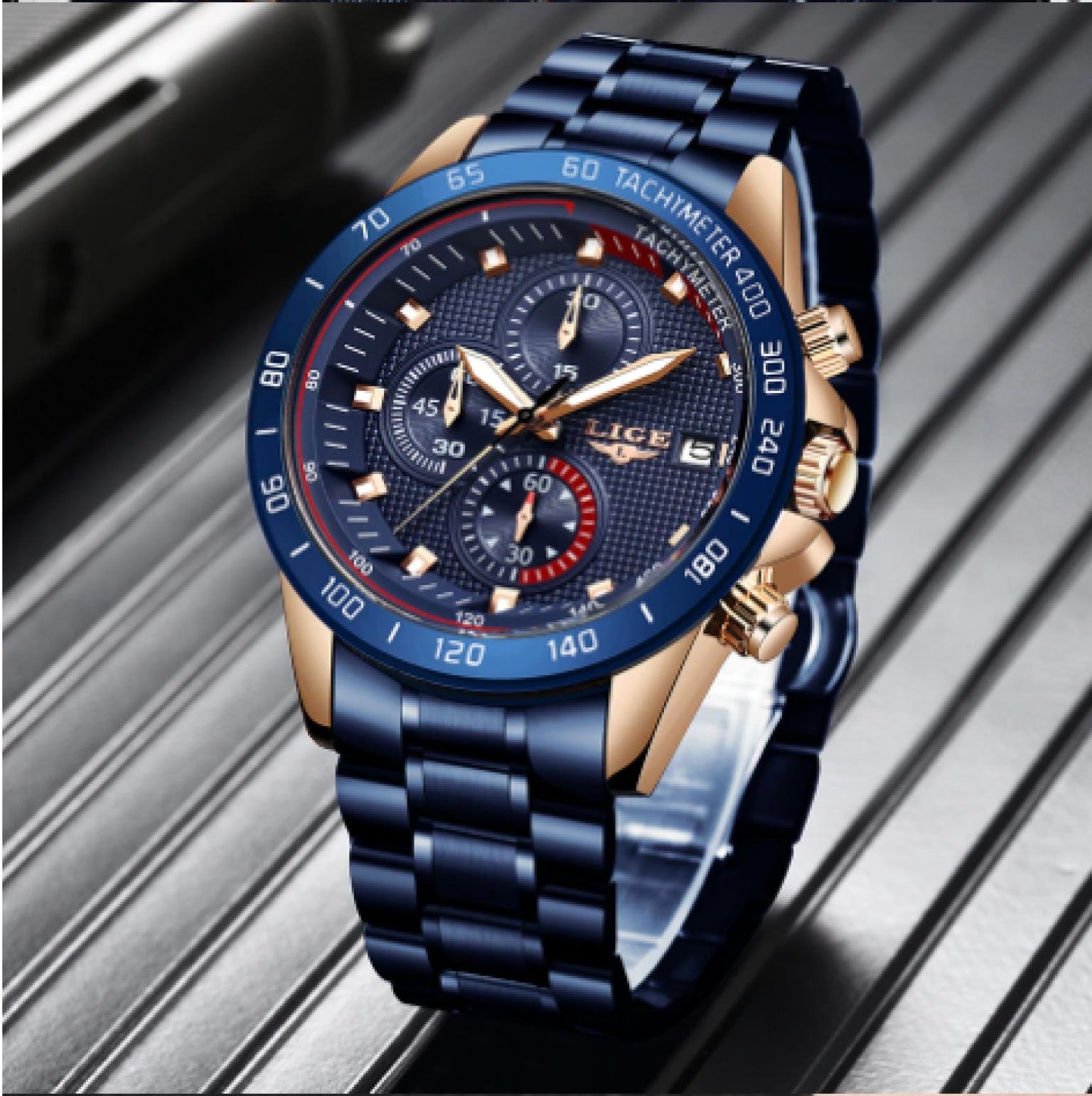 LIGE Mens Watches Top Brand Luxury Military Sport Watch Men Quartz Waterproof Clock Original Brand Watch
