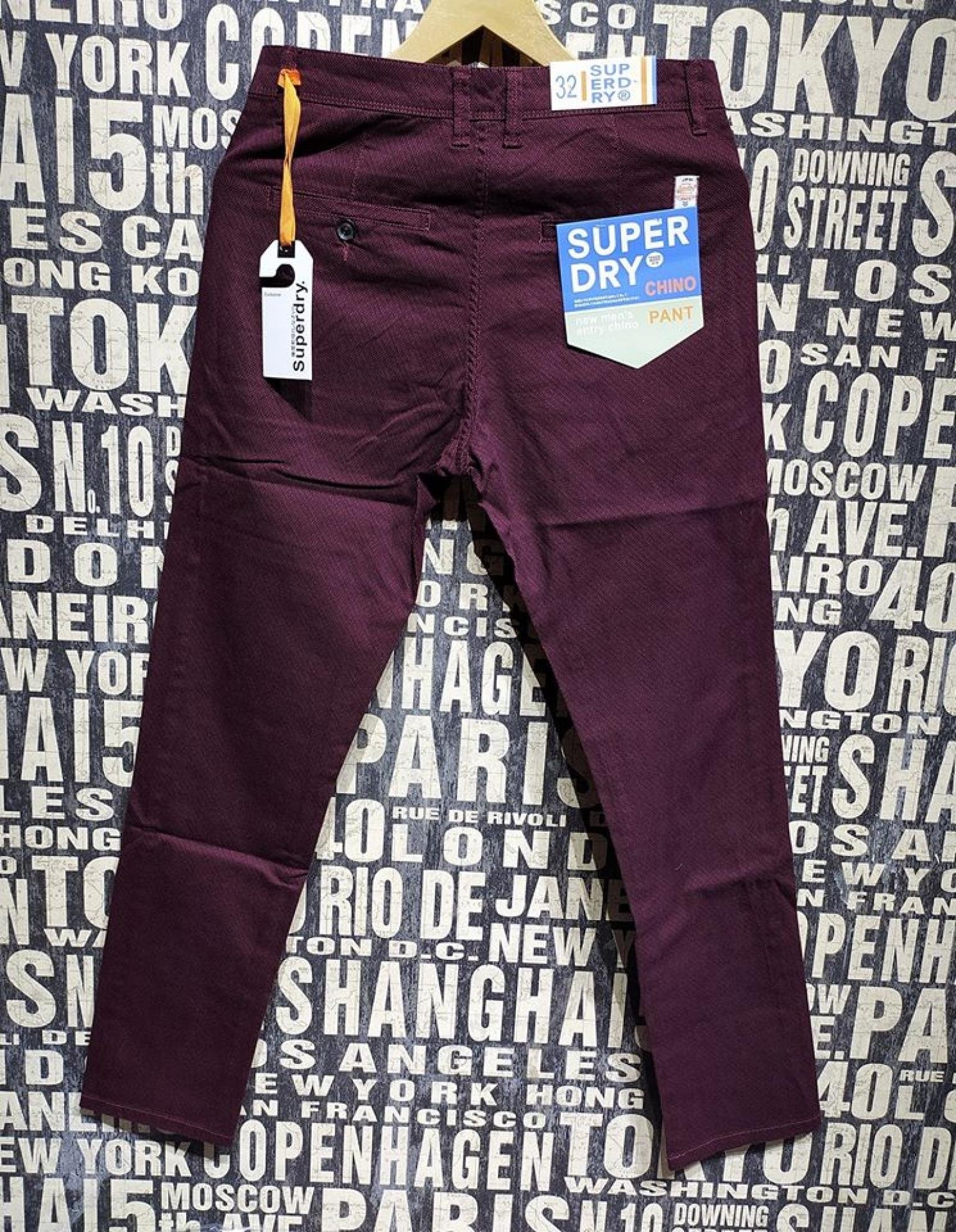Maroon Color Pant For Casual Fashion Men's 