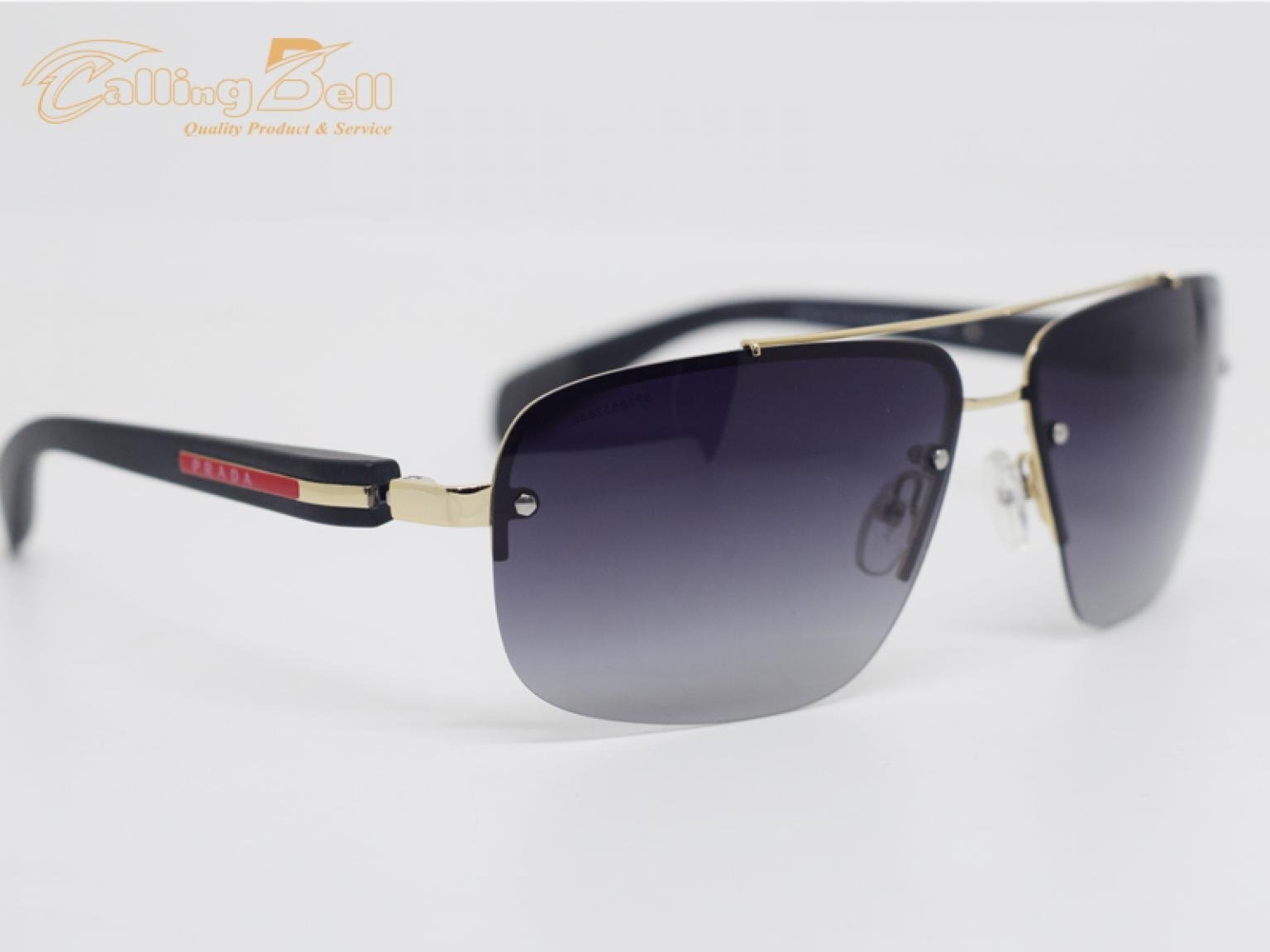 Rimless High Quality Polarized Rectangular Black Stylish Premium Sunglass For Men Women Uv400 Protected |Cbl-161|