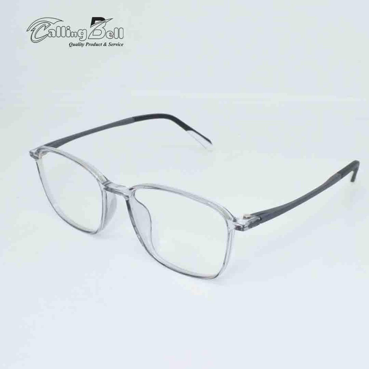 TRANSPARENT UNISEX TRENDY RECTANGULAR EYE GLASSES FOR MORE STYLISH MEN WOMEN 