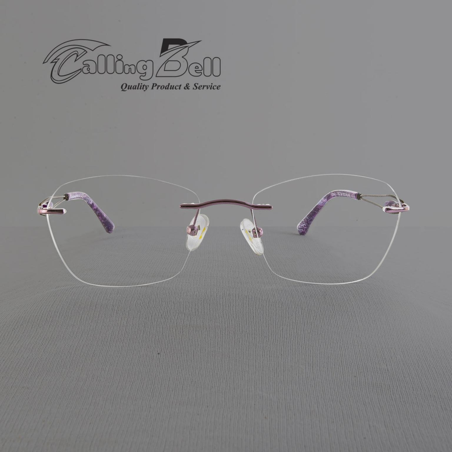 Premium Quality Eye Wear Rimless Optical Glasses For Trendy Female New Fashion Women Stylish Optical Lens