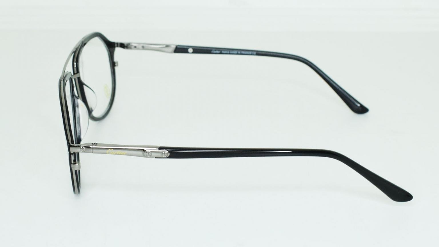 Cool Black With Metal Frame Pilot Shape Prescription Glasses For Men Women