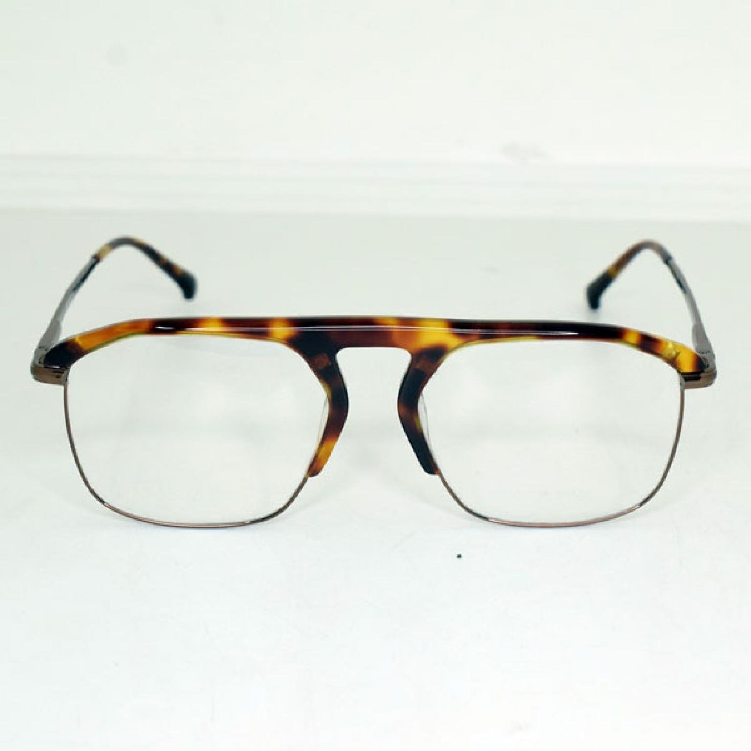 Classic design Tortoise Color Metal Optical Frame For Men Women Prescription Glasses