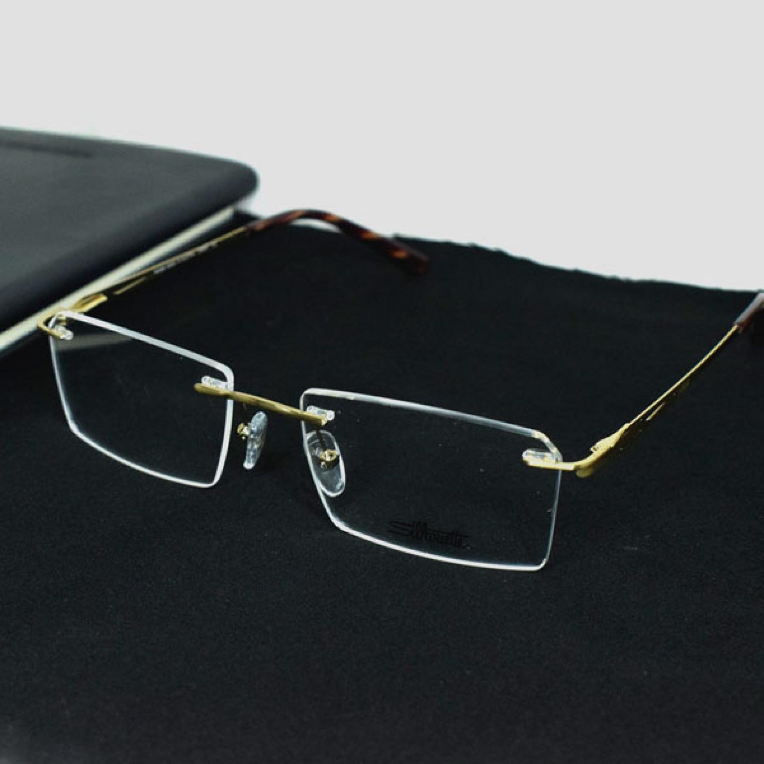 Rimless Prescription Glasses For Male Female Optical Eye Wear Fashion