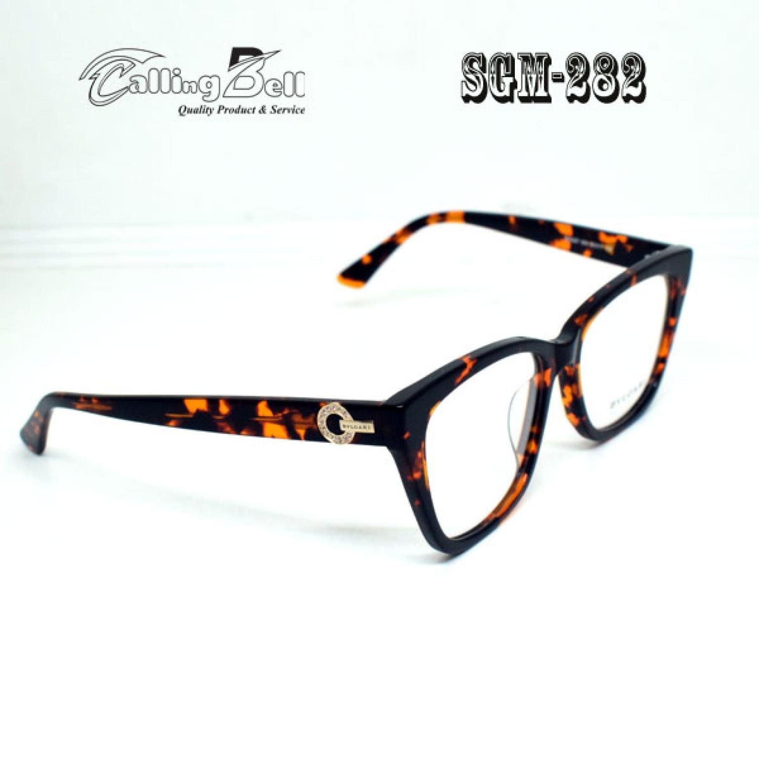 The New Classic Unique Temple Inlaid Small Diamond Light Distribution Tortoise Frame