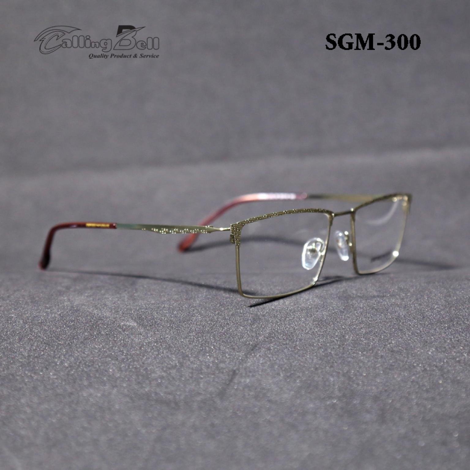Full Rim Golden Frame Designed Eye Wear Metal Body For Men Women Optical Glass Frame