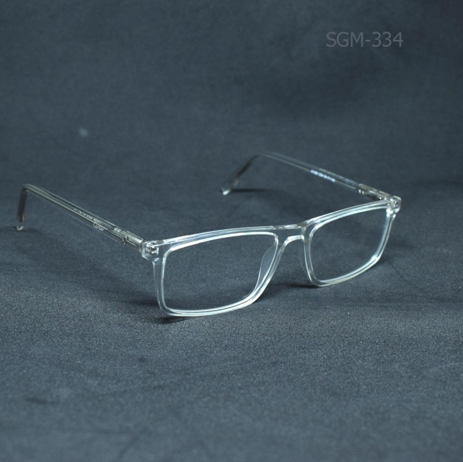 Trendy Transparent Rectangular Prescription Eye Glasses For MEN WOMEN Fashion 