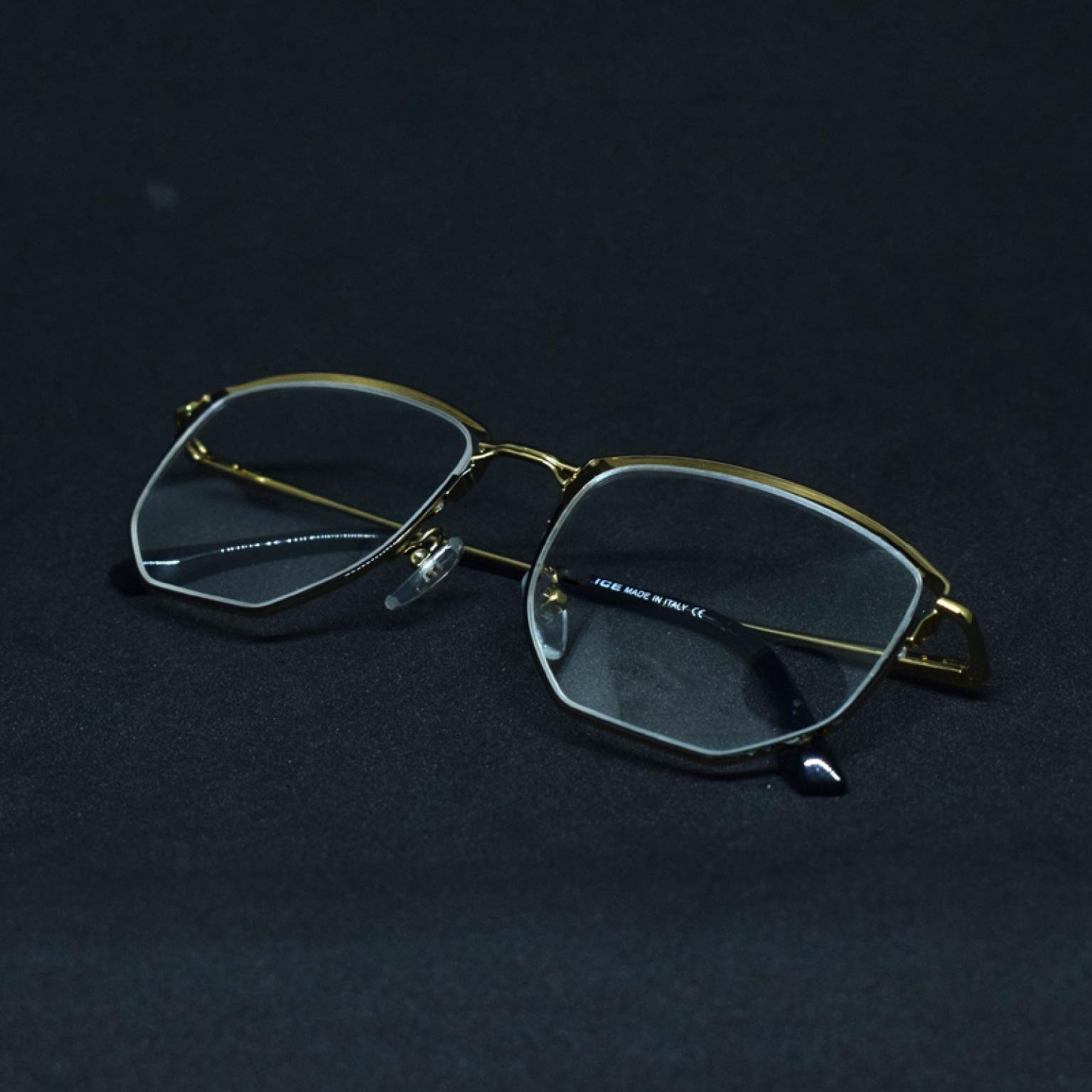 Classic Look Premium Quality Half Rim Oval Shape Frame For Men Women Optical Eye Glasses 