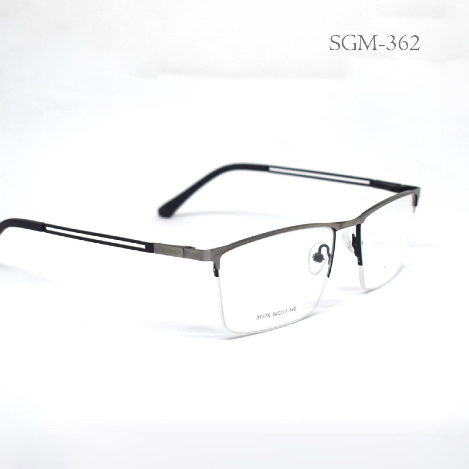 Metal Body Half Rim Optical Frame For Men Women Prescription Eye Glasses