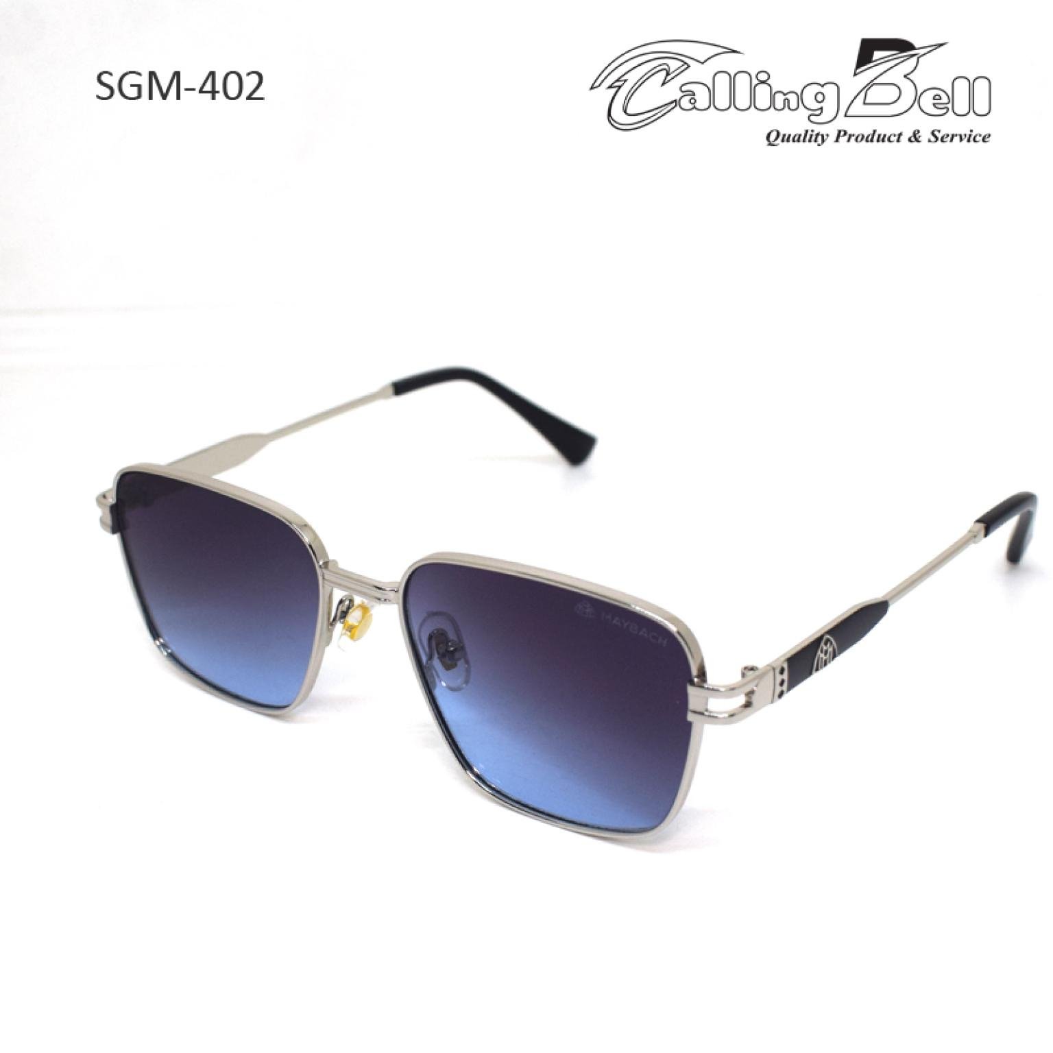 Trendy Unisex Blue Black Shade Metal Frame Sunglasses For Men Women Fashion