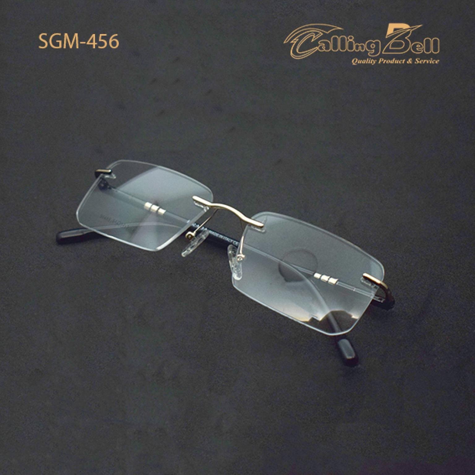 New Rimless Frame Black With Golden Color Combination For Men's Women Optical Eye Glasses